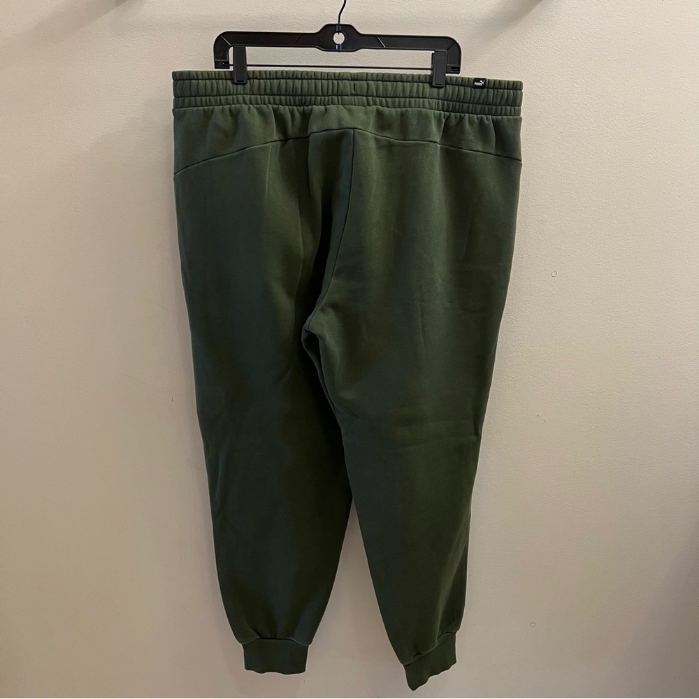PUMA Men's Fleece Jogger Pants Forest Green Size XXL - Picture 4 of 9